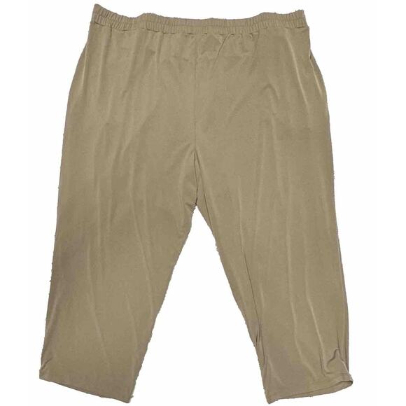 Susan Graver Cropped Pants 3XP Womens Liquid Knit Slinky Travel Office Capris - Picture 5 of 5